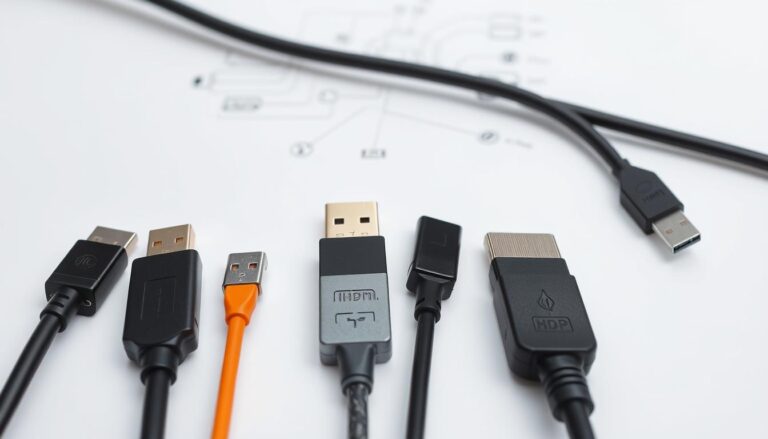 Datenkabel Vergleich verschiedener Kabeltypen