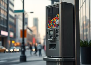 Kaugummiautomat Standfuß für sichere Aufstellung