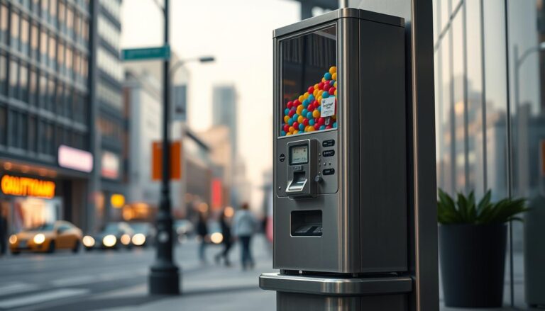 Kaugummiautomat Standfuß für sichere Aufstellung