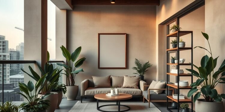 Raum unter Balkon gestalten mit modernen Gestaltungsideen