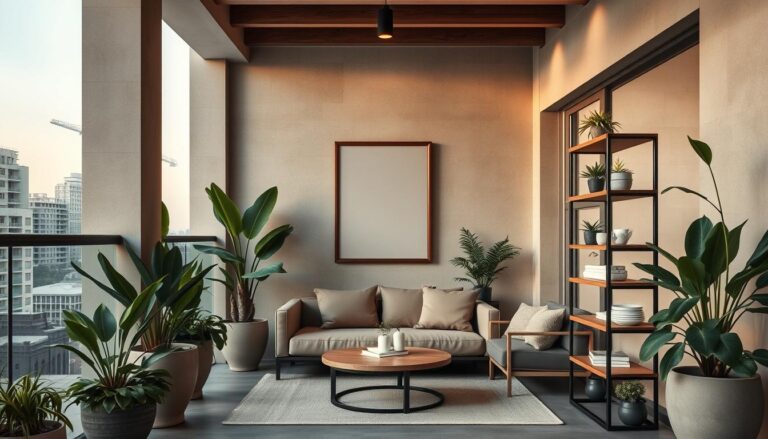 Raum unter Balkon gestalten mit modernen Gestaltungsideen