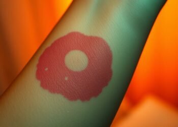 Wanderröte als Symptom der Lyme-Borreliose