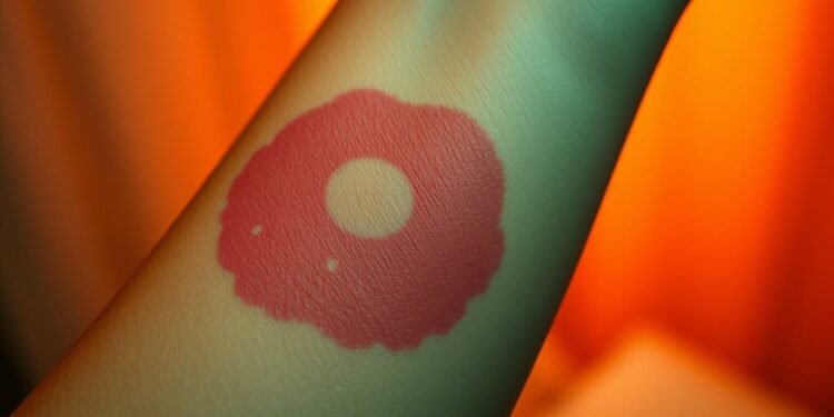 Wanderröte als Symptom der Lyme-Borreliose