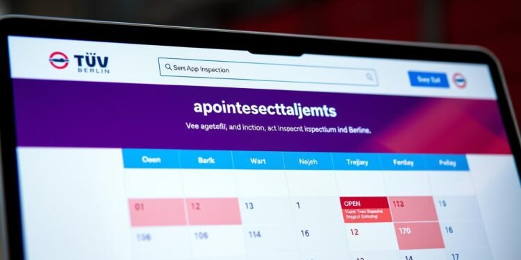 online termin tüv berlin Webseite
