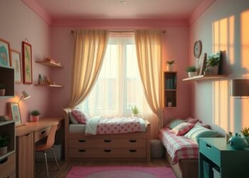 platzsparende Einrichtungstipps für schmales kleines Kinderzimmer