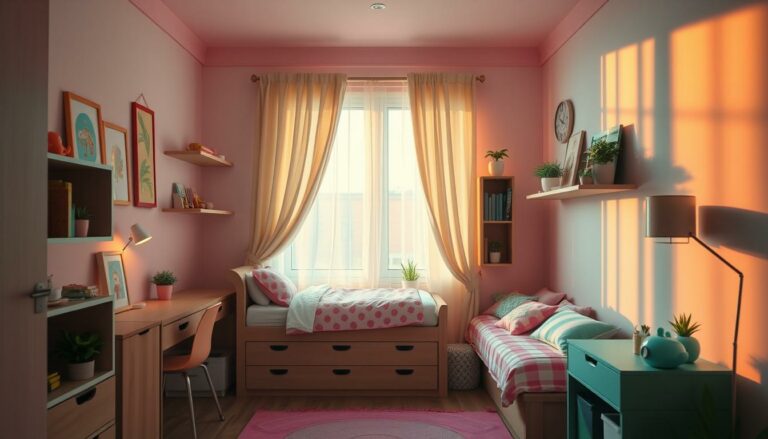platzsparende Einrichtungstipps für schmales kleines Kinderzimmer